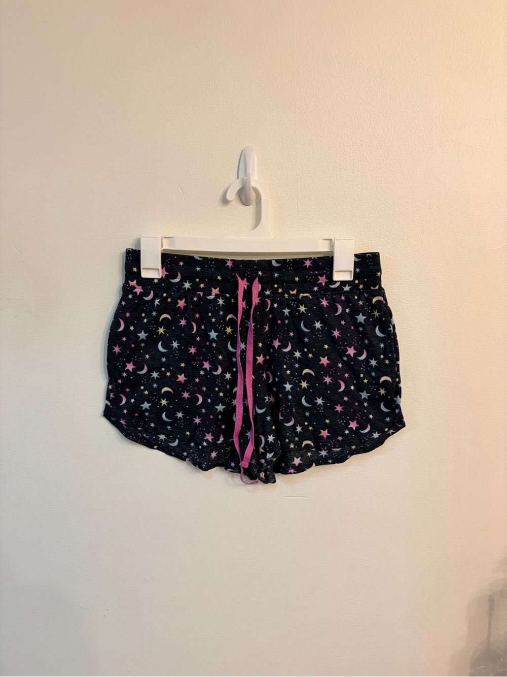 Women's Lounge Shorts with Pink Drawstring